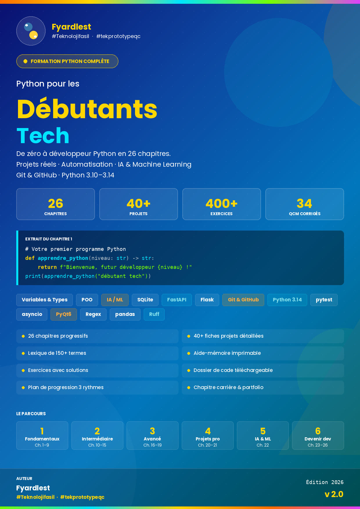 Python, de débutant à professionnel